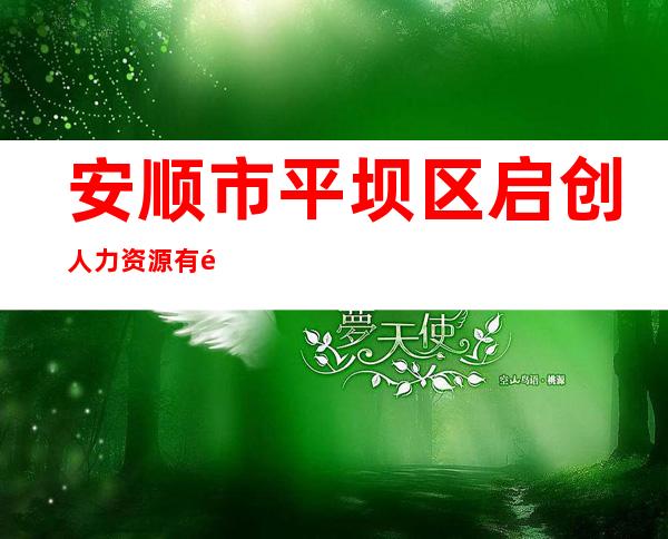 安顺市平坝区启创人力资源有限公司
